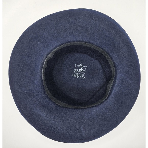 Vintage Bollman Hat Co. Blue Doeskin 100% Wool Felt Hat - Picture 5 of 7
